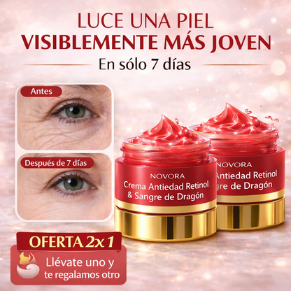 Crema Antiarrugas con Retinol y Sangre de Dragón | Reafirma y Rejuvenece tu Piel en Días